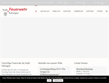 Tablet Screenshot of feuerwehr-schongau.de